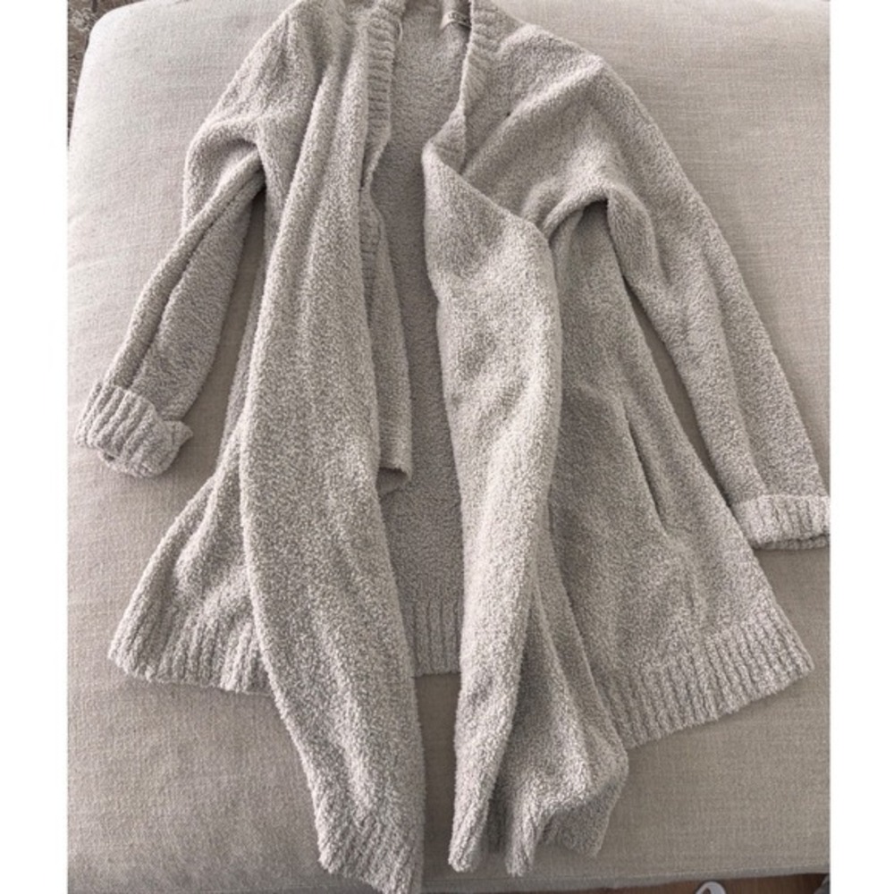 Womens- Uggs "Phoebe drape" Plush Cozy Lounge Cardigan-driftwood- Size S